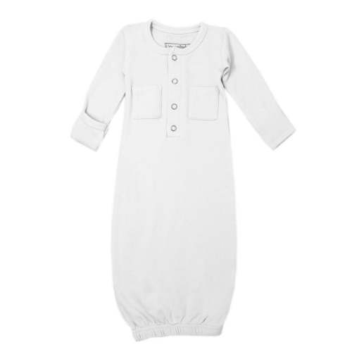 White | Organic Gown – L'ovedbaby