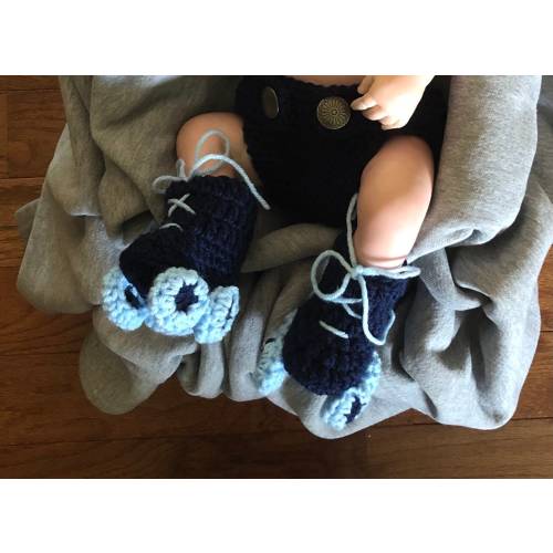Newborn Roller Derby Booties Crochet