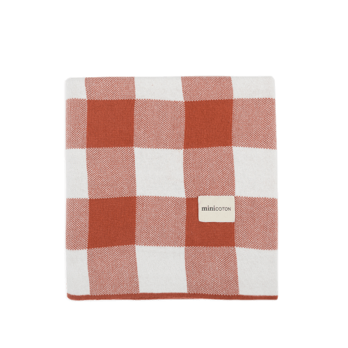 Blanket LUCA Red + Off White