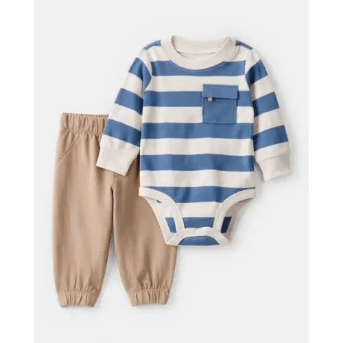 Baby Boy 2-Piece Striped Bodysuit & Pant Set | Carter's