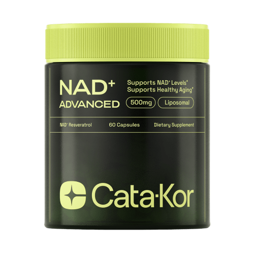 Cata-Kor NMN Supplement Alternative - Liposomal NAD Supplement 500 mg with Resveratrol - High Purity NAD Supplement for Anti-Aging, Energy Supplements, Focus - 60 Capsules