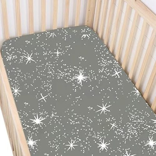 GUNAMUNA Unisex Baby Crib Sheets, Soft Crib Covers, One Size Fits Most, Imagine