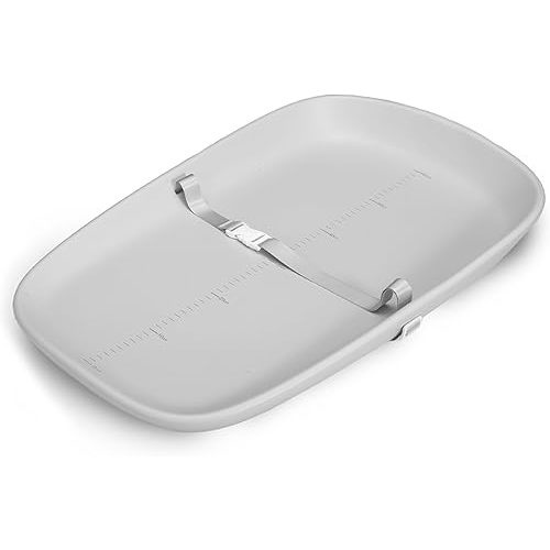 Nest Mello Baby Changing Pad, Soft, Lightweight and Portable, Waterproof and Easy to Clean, Large EVA Cushion for Comfort with Height Scale and Anti Slip Bottom (Grey with Height Scale)