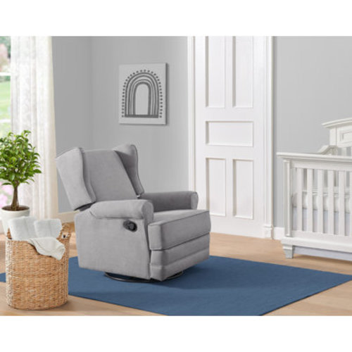 Oxford Baby Teegan Manual Upholstered Glider Recliner Rocking Chair Swivel for Nursery & Living Room & Reviews | Wayfair