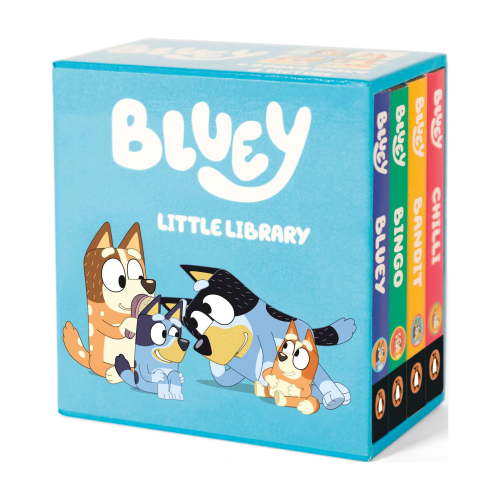 Bluey: Little Library 4-Book Box Set, Hardcover with Bluey and Family