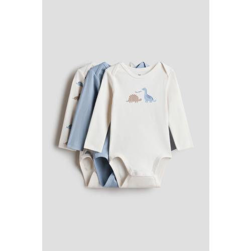 3-PACK PRINTED JERSEY BODYSUITS