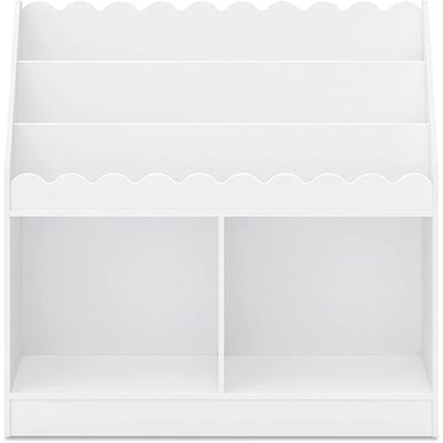 Davinci Sammy Scallop Bookcase in White, Nursery/Kids Room Storage