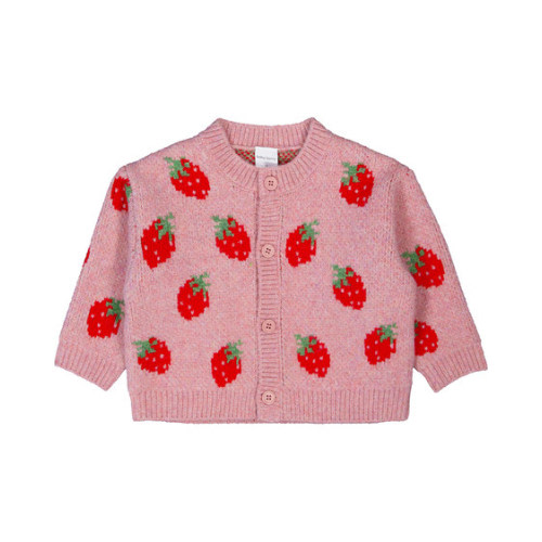 Medium Pink Baby Patterned Knit Cardigan | Best&Less™ Online
