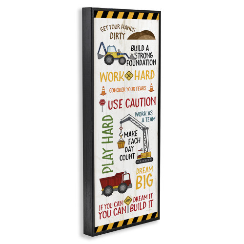 Ophelia & Co. Kids' Construction Zone Vehicles Giclee Art by Jennifer Pugh | Wayfair