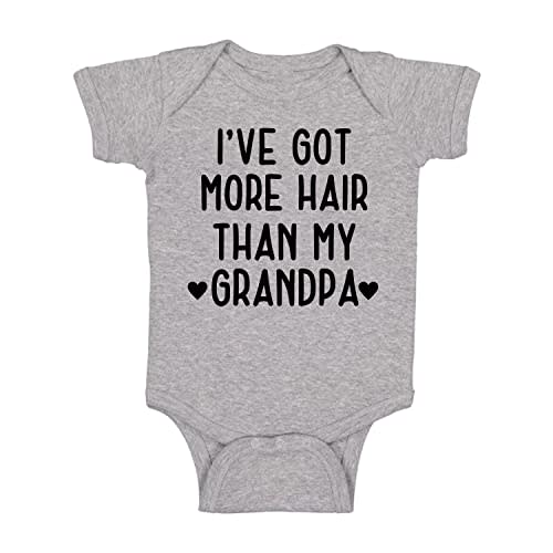 Belle Homie I've Got More Hair Than My Grandpa - Funny Baby Essentials Bodysuit - Cute Baby Girl Clothes