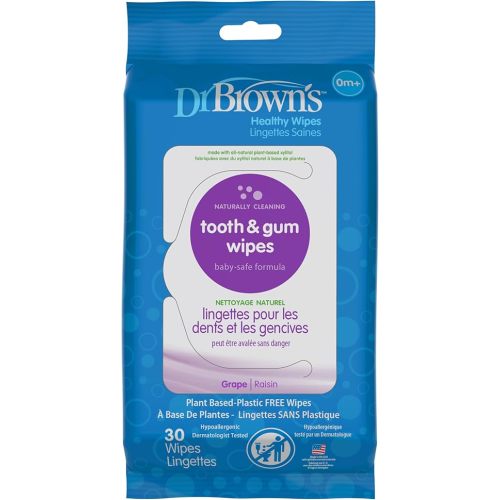 Dr. Brown's Tooth and Gum Wipes, 30 Count