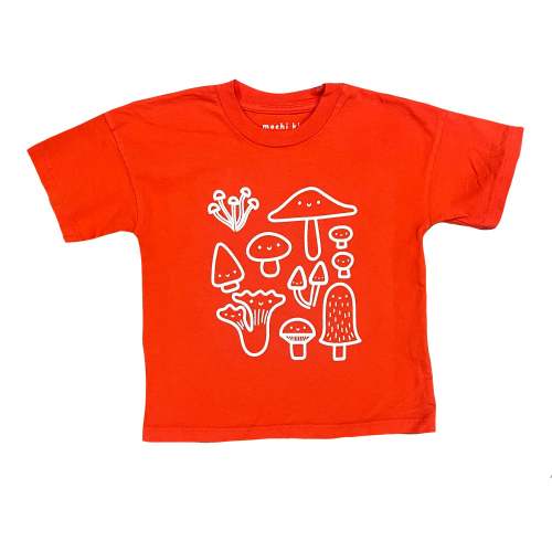 Kawaii Mushroom Kids Graphic Tee