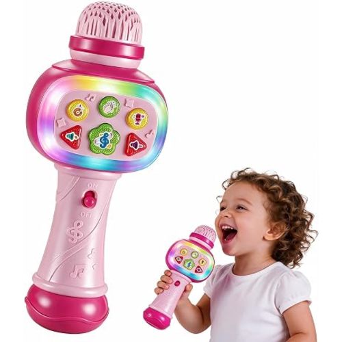 Toddler Microphone Toy for 1-4 Years, 2 Year Old Girl Birthday Gift