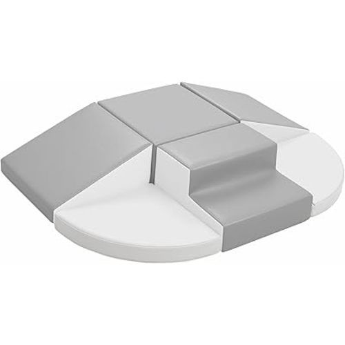 Soft Foam Climbing Blocks for Toddlers: 6-Piece PU Leather Play Set - Kids Climbing and Crawling Toys - Indoor Baby Play Structure - Fun Learning Gym for Christmas Gifts