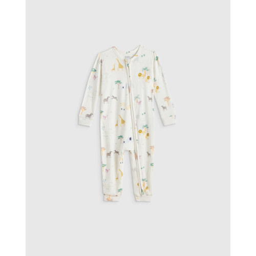 Bamboo One Piece Pajama - Baby in Safari Sleep