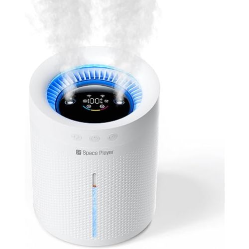 Cordless Air Humidifier for Bedroom Baby, 3L Top Fill Dual Spray Portable