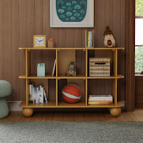 babyletto Crosby Open Bookcase - Honey