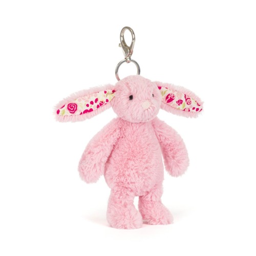 Blushkin Blossom Bunny Stuffed Animal Bag Charm