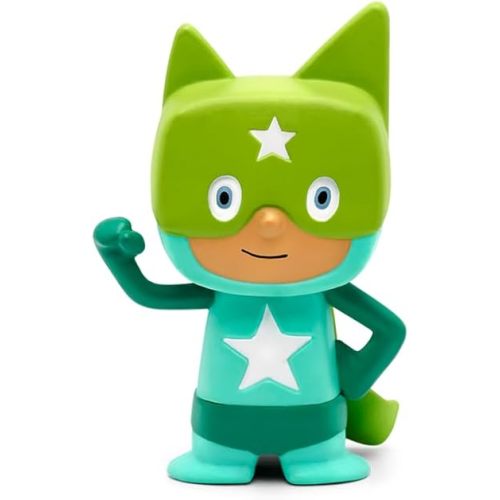 Tonies Superhero Creative Audio Character - Record and Upload up to 90 Minutes of Your Own Stories and Songs - Turquoise/Green