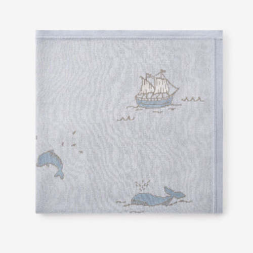 Sea Creature Cotton Knit Blanket – Elegant Baby