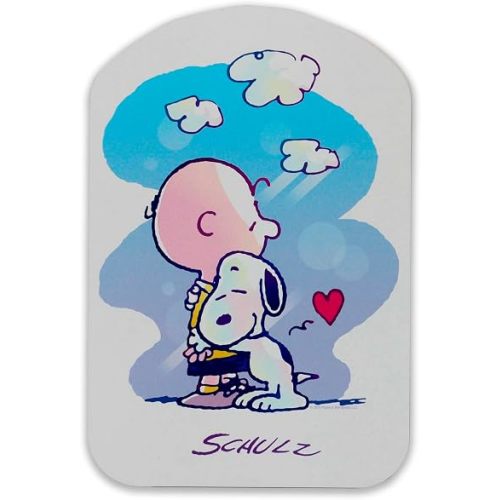 Peanuts Snoopy and Charlie Brown Hug Wood Wall Decor