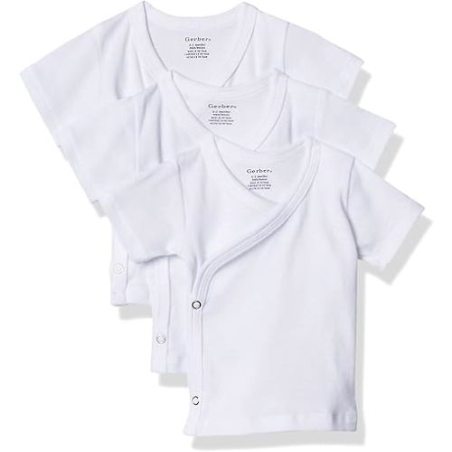 Gerber Baby 3-Pack Short-Sleeve Side-snap Shirt