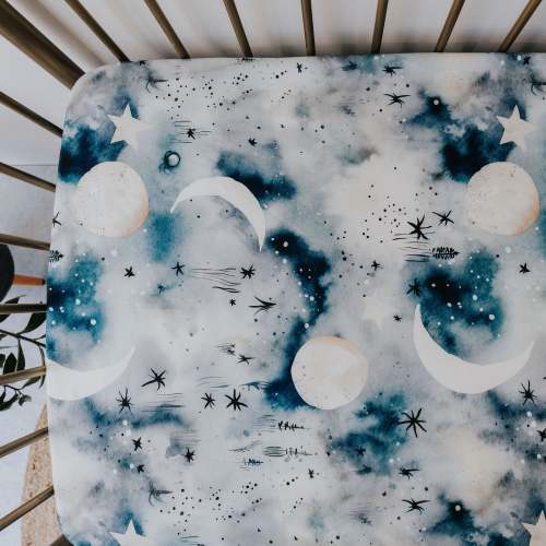 Waterproof Cot Sheet - Milky Way – Cloth Bums