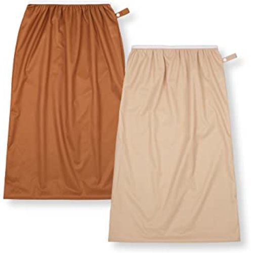 Nora's Nursery Pail Liner for Cloth Diapers - Reusable and Washable - Fits all Standard Diaper Pails - Waterproof Pail Liner with Strap for Diaper Pails, Laundry & Kitchen Garbage Cans (Desert - 2Pk)