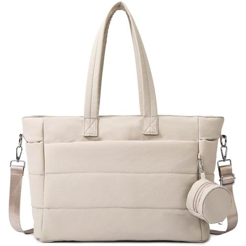 Diaper Bag Tote Large Puffer Baby Bag for Travel with Pacifier Case