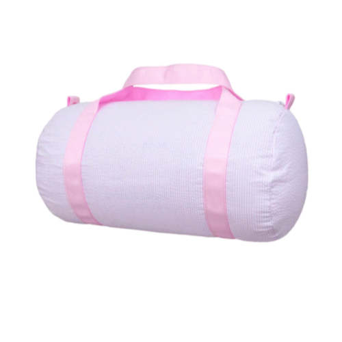 Tootsie Duffel - Pink Seersucker