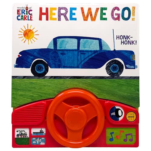 World of Eric Carle, Here we Go Little Steering Wheel Sound Book - PI Kids
