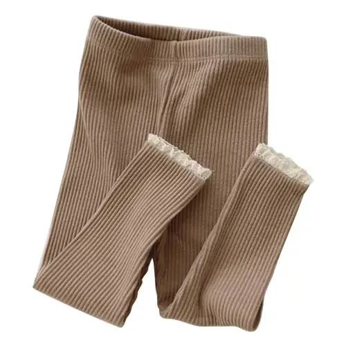 Ribbed Lace Leggings