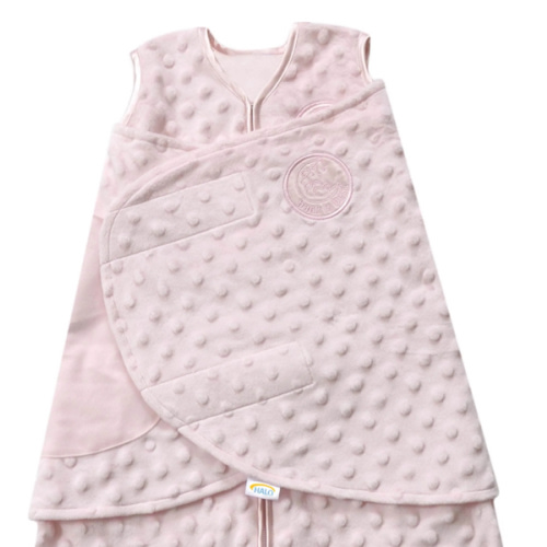 Pink Plushy Dot Velboa Swaddle | HALO