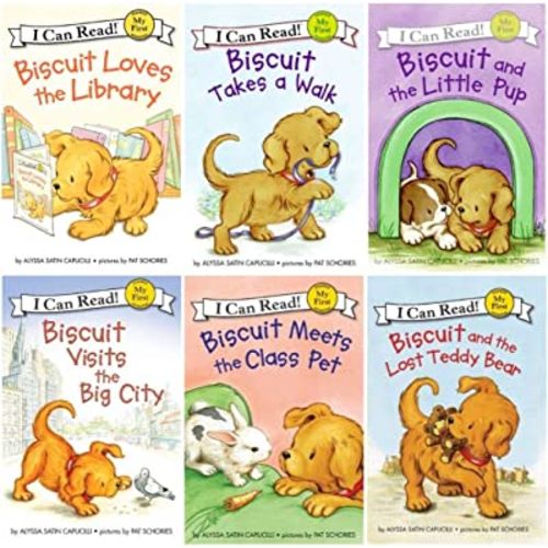 I Can Read : Biscuit and the Lost Teddy Bear, Biscuit Loves the Library, Biscuit Visits the Big City, Biscuit Meets the Class Pet, Biscuit and the Little Pup, Biscuit Takes a Walk - 6 Book Set