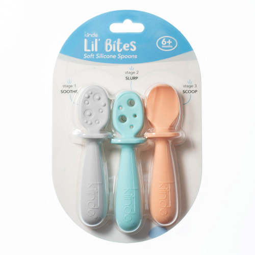 Lil’ Bites Soft Silicone Baby Spoon Set – Kiinde