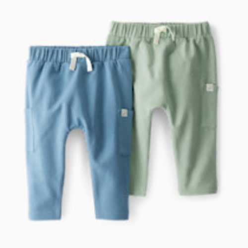 Carter's Little Planet 2-Pack Organic Cotton French Terry Joggers - Multi, 0-3 M