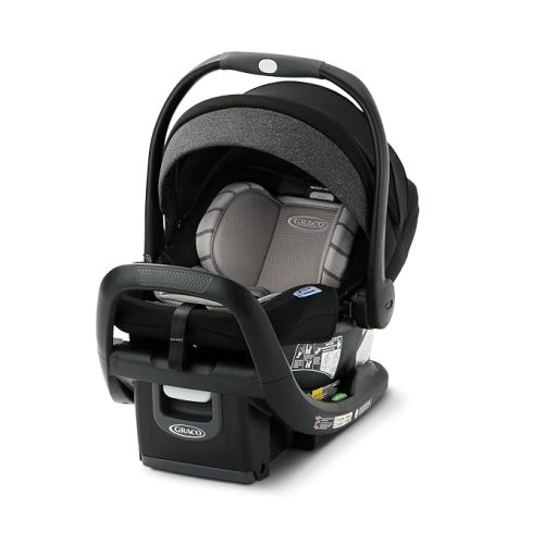 Graco® SnugRide SnugFit DLX Infant Car Seat, Baby Car Seat with Anti Rebound Bar for Extra Safety, SnugLock Easy Install Carseat, Baby Registry Must Have, Gift for New Parents, Maison