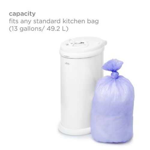 Ubbi 3pk Plastic Diaper Pail Bags - White - 75ct