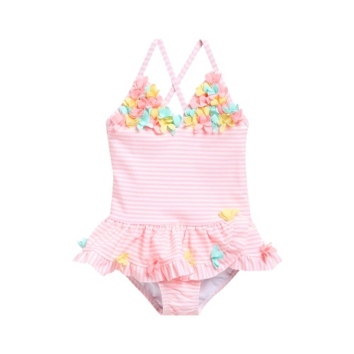 3D Embellished One-Piece Swimsuit