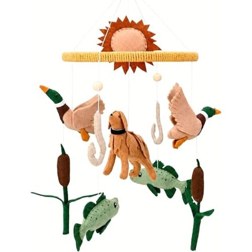 Hunting Crib Mobile for Bassinet Nursery Decor for Boys