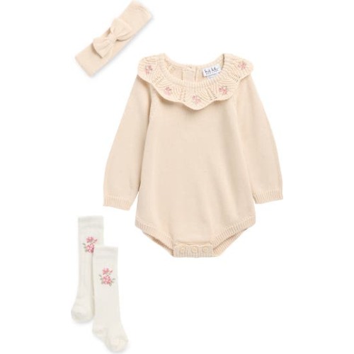 Nicole Miller Bubble Bodysuit, Socks & Headband Set | Nordstromrack