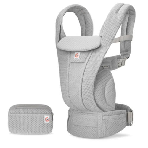 Shop Omni Deluxe Baby Carrier - gray, mesh | Ergobaby