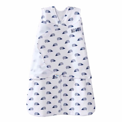 Navy Hedgehog Cotton Swaddle | HALO