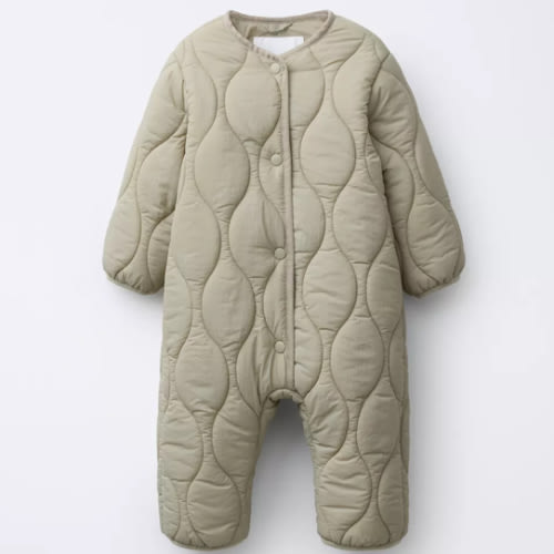 LONG PADDED JUMPSUIT - Light green | ZARA United States