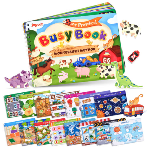 Preschool Busy Book – Interactive Learning Binder for Toddlers | JoyCat