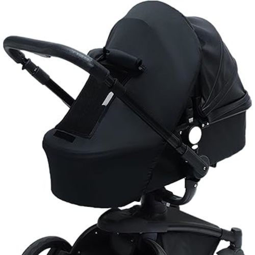 Sun Shade for Strollers, Universal Stroller Sun Protection Cover with UPF 50+ Sunshade UV Block for Baby (Black)