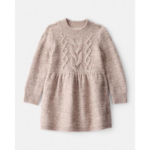 Baby Girl Sweater Knit Long-Sleeve Dress - Brown - OshKosh B'gosh | Carter's