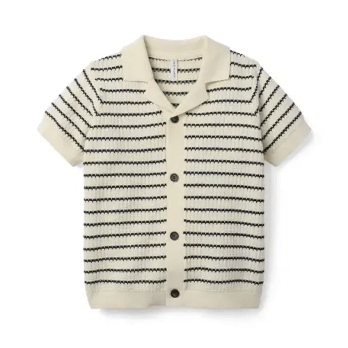 Boy Freshwater Pearl Stripe The Striped Sweater Shirt by Janie and Jack