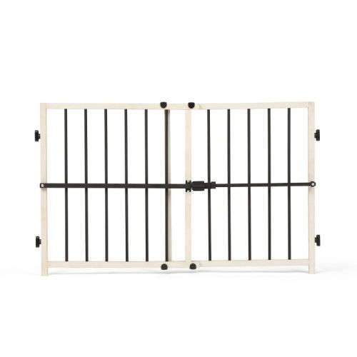 Regalo Metal and Wood Adjustable Gate - Beige
