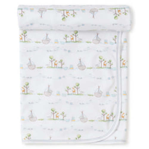 Noah's Blue Print Burp Cloth